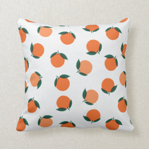 Coussin Poissons et oranges