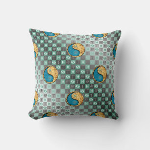 Coussin Poissons & Lapin de Feu