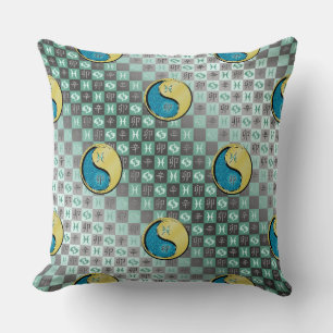 Coussin Poissons & Lapin Métal