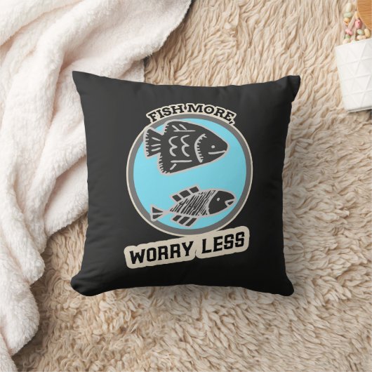 Coussin Poissons Plus Inquiets Moins (Couverture)