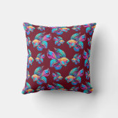 Coussin Poissons rouges occupés (Verso)