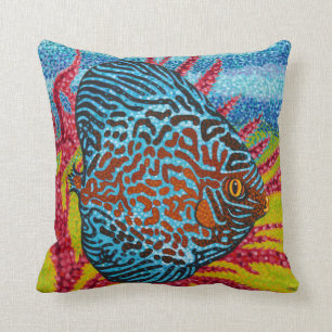Coussin Poissons tropicaux brillants II