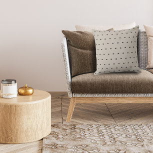 Coussin Poitrine géométrique noire et ivoire Cuisine moder