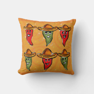 Coussin Poivrons Cinco de Mayo