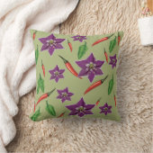 Coussin Poivrons, Fleur Pourpre (Couverture)