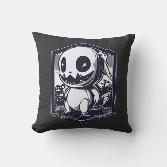 Coussin Pokémon Halloween  Blanco y Negro (Recto)