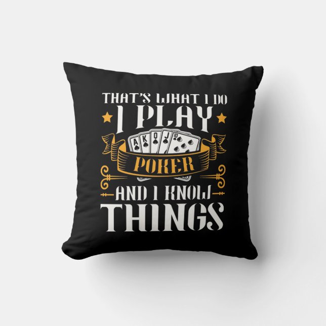 Coussin Poker C'Est Ce Que Je Joue (Recto)