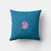 Coussin police, art, magenta, symbole, cercle, motif, logo (Verso)