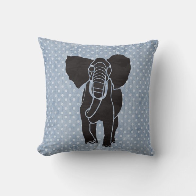 Coussin Polka d'éléphant (Recto)