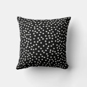 Coussin Polka Dot noir et blanc (Verso)