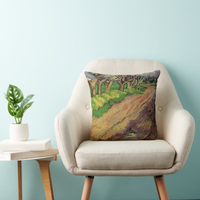 Coussin Pollard Willows par Vincent van Gogh (Chaise)