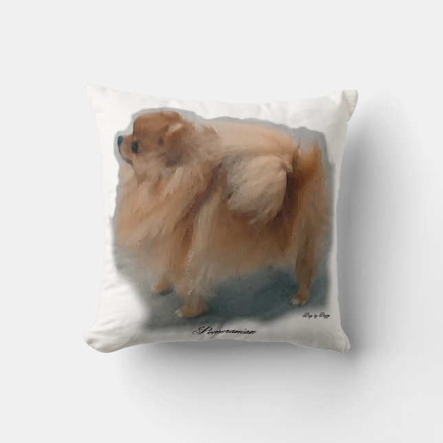 Coussin Poméranian Art Poison (Recto)