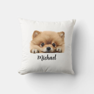 Coussin Poméranien Peeking Chiens Sublimation Bundle Graph