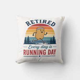 Coussin Pomme de Terre à la Retraite Court Tous les Jours