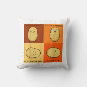 Coussin Pomme de terre Spud Racine Légumes Tater Vegan Lov