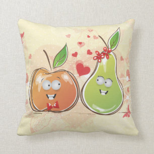 Coussin pomme fruité amour et poire valentine