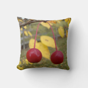Coussin Pommes de crabe rouge vif