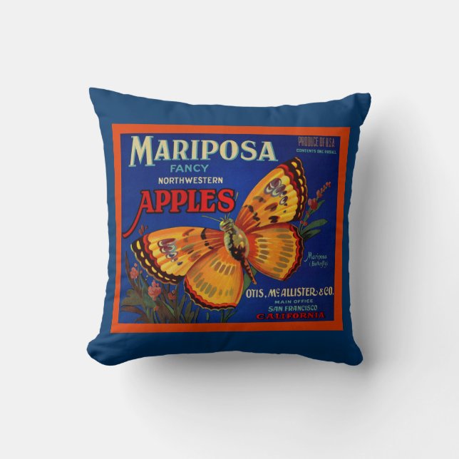 Coussin Pommes de Mariposa (Recto)