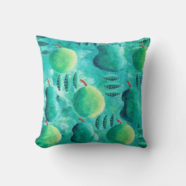 Coussin Pommes et poires (Recto)