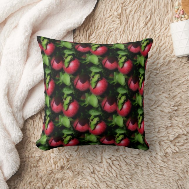 Coussin Pommes McIntosh Sur Le Motif De La Nature De L'Arb (Couverture)