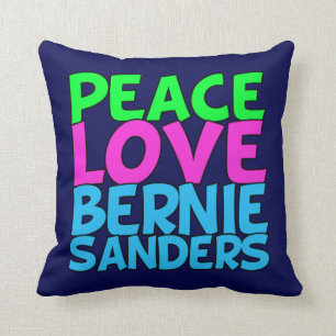 Coussin Ponceuses de Bernie d'amour de paix