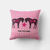 Coussin Poney rose personnalisé (Verso)
