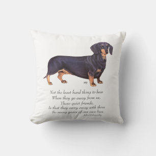 Coussin Pont arc-en-ciel de Dachshund