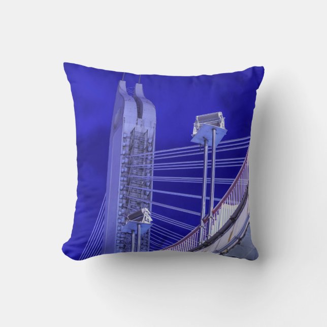 Coussin Pont Blue Jiefang (Recto)