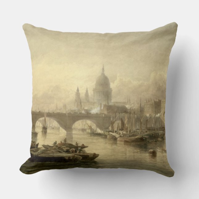 Coussin Pont de la cathédrale et de Londres de St Paul du (Recto)