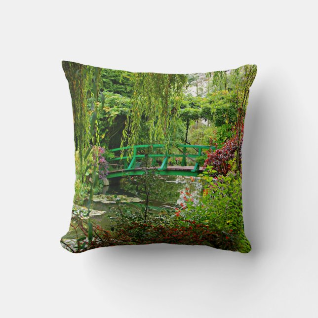 Coussin Pont de Monet, jardin de Monet, Giverny (Recto)