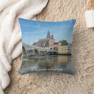 Coussin Pont de pierre à Ratisbonne, Allemagne
