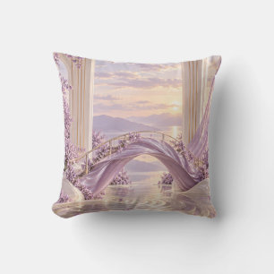 Coussin Pont Lavande Ondoyant Rêveur Palais Coucher de Sol