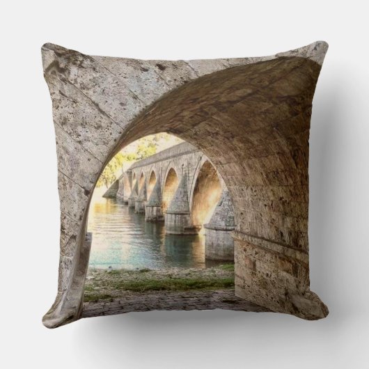Coussin Pont sur Drina (Verso)