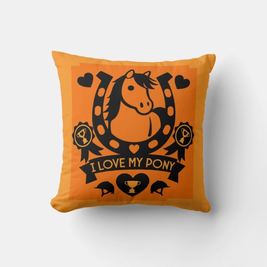 Coussin Pony Club Rider (Recto)