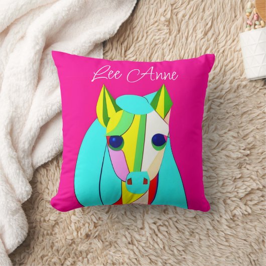 Coussin Pony Dreams psychédélique (Couverture)