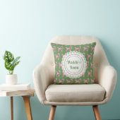 Coussin Poodle rose doux customisé (Chaise)