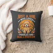 Coussin Poodles Halloween Fille Conception Amoureux de Chi (Couverture)