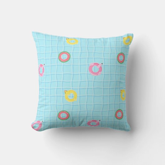 Coussin Pool et tubes (Recto)