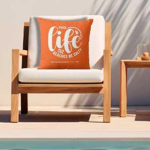 Coussin Pool Life Orange