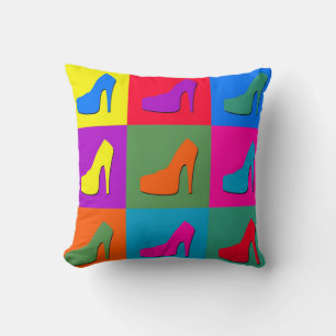 Coussin pop art shoes