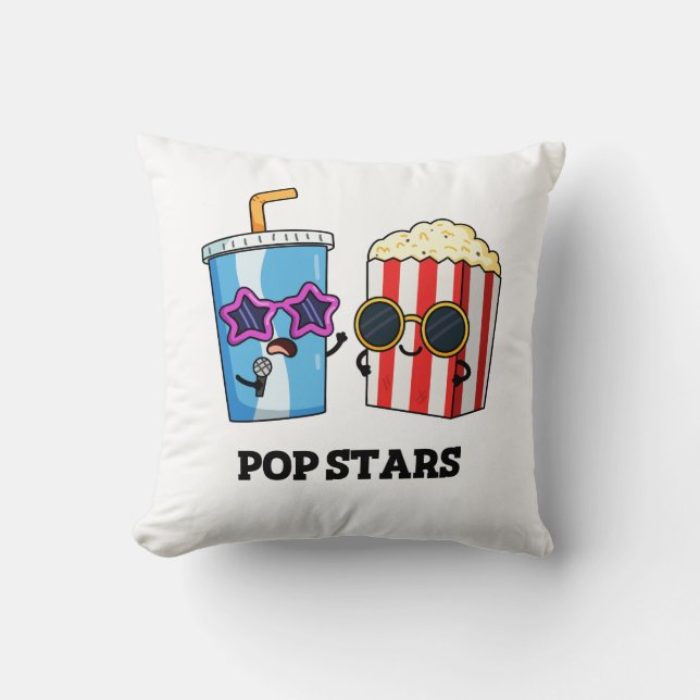 Coussin Pop Stars Funny Snack Pun (Recto)