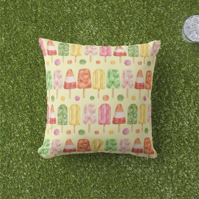 Coussin Popcicules de fruits (Herbe)