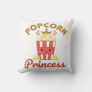 Coussin Popcorn Princess Movie Theatre Popcorn Girls Femme