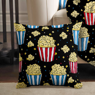 Coussin Popcorn & Vidéo Magie de nuit en noir