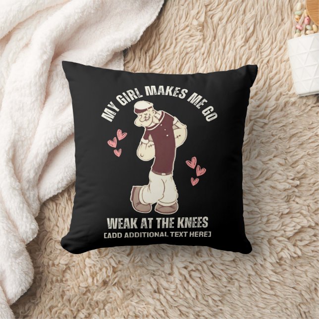 Coussin POPEYE Fun Valentines Jour Faible aux genoux (Couverture)