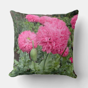 Coussin Poppies Pom Pom Rose