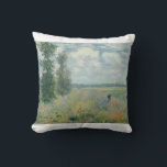 Coussin Poppy Fields near Argenteuil by Claude Monet<br><div class="desc">Oscar-Claude Monet (UK: /ˈmneɒ/, US: /ʊˈneɪ, madeˈ-/, French: [dmning]; 18 novembre 1840 - 5 december 1926) ce qui a French painter and founder impressiof painist ting who is as key precursor to modernism, especially in his attempts to paint nature as he perceived it.[1] During his long career, ce que la...</div>