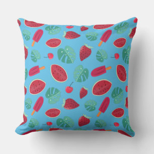 Coussin Popsicle, cerise, fraise et pastèque