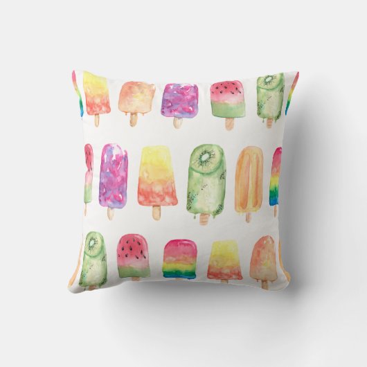 Coussin Popsicles aquarelles (Verso)