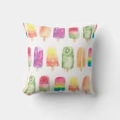 Coussin Popsicles aquarelles (Recto)